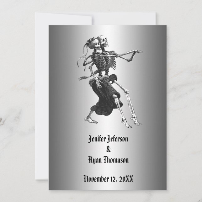 Invitation de mariage Halloween (Devant)