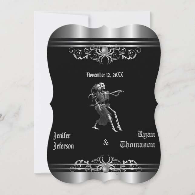 Invitation de mariage Halloween (Devant)