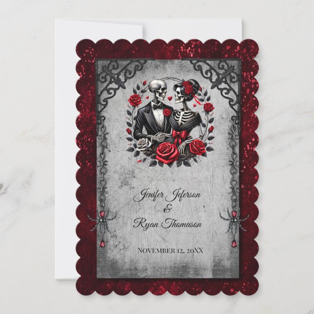 Invitation de mariage Halloween (Devant)