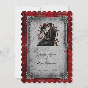 Invitation de mariage Halloween
