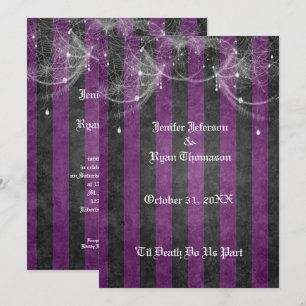 Invitation de mariage Halloween