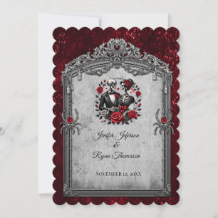 Invitation de mariage Halloween