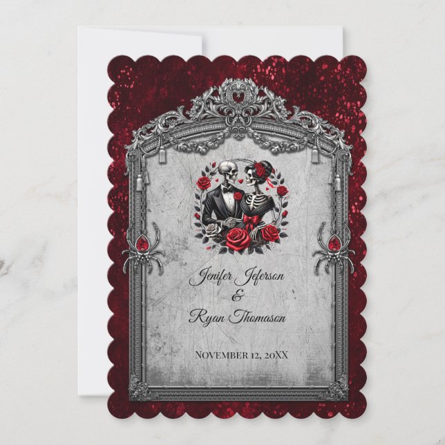 Invitation de mariage Halloween (Devant)