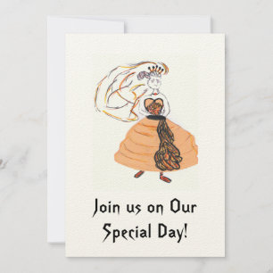 Invitation de mariage Halloween