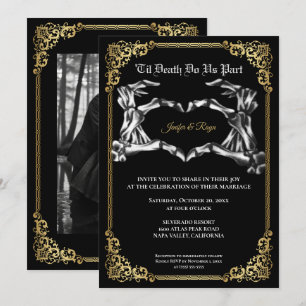 Invitation de mariage Halloween Dark Gothic