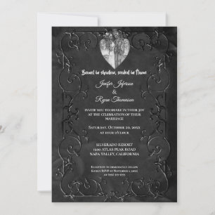 Invitation de mariage Halloween gothique sombre