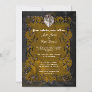 Invitation de mariage Halloween gothique sombre