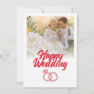 Invitation de mariage heureux