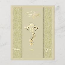 Invitation de mariage hindou indien Ganesha budget