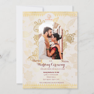 Invitation de mariage indien