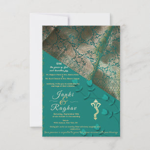 Invitation de mariage indien