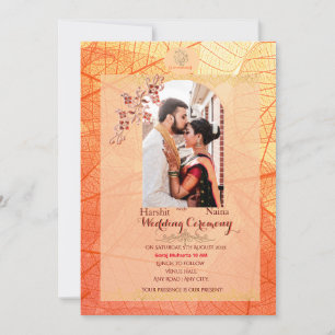 Invitation de mariage indien avec code QR