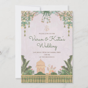 Invitation de mariage indien en carte de mariage n