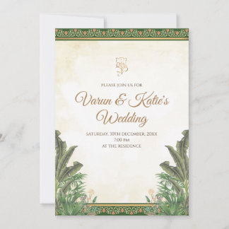 Invitation de mariage indien Invitation hindouiste