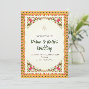 Invitation de mariage indien Invitation numérique 