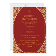 Invitation de mariage indien modifiable