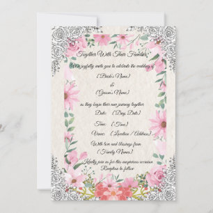 Invitation de mariage indien simple et élégant T