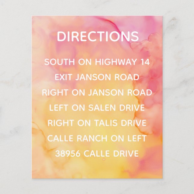 Invitation de mariage Insérer une carte Fleurs fra (Devant)