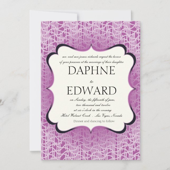 Invitation de mariage - invitation de mariage (Devant)