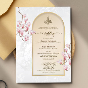 Invitation de mariage islamique en acrylique   Mag
