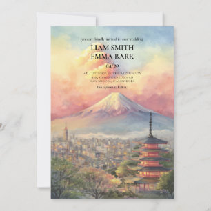 Invitation de mariage japonais à Tokyo