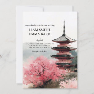 Invitation de mariage japonaise à Tokyo