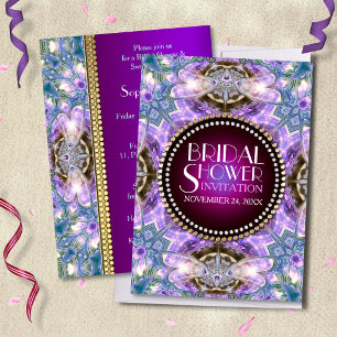 Invitation de mariage Lilac Geo Dragonfly Magic Br