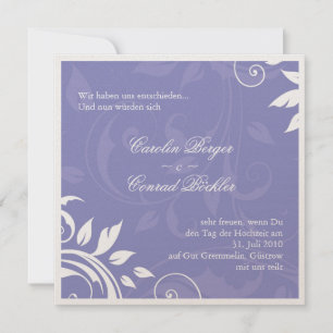 Invitation de mariage luxueuse