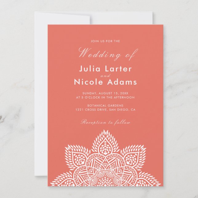 Invitation de mariage luxueuse métallique scintill (Devant)