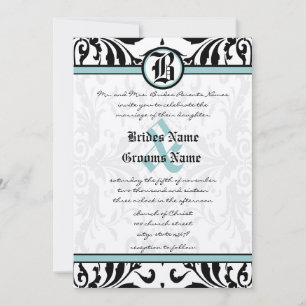 Invitation de mariage Médiéval Renaissance Damas