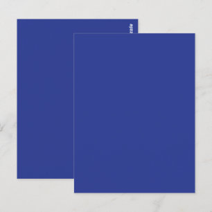 Invitation de mariage minimale en bleu profond