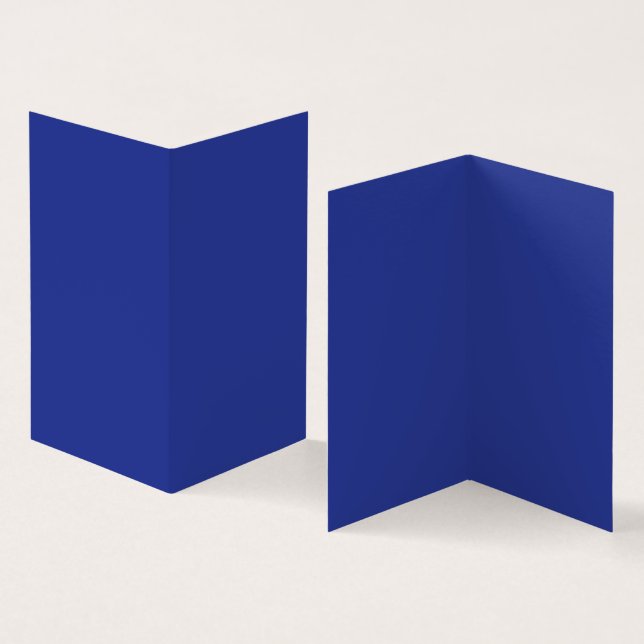Invitation de mariage minimale en bleu profond (Inside and Outside)