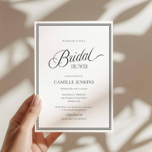 Invitation de mariage minimaliste moderne