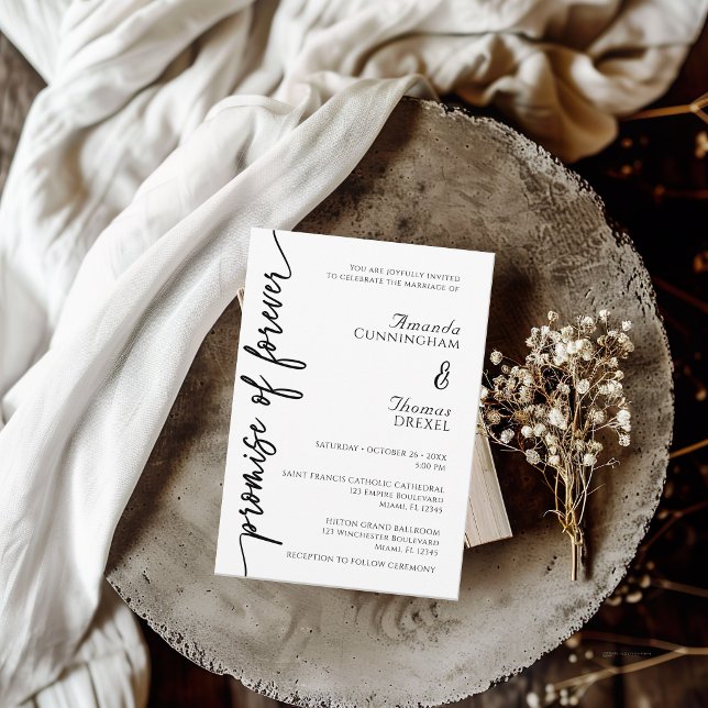 Invitation de mariage minimaliste moderne (Créateur téléchargé)