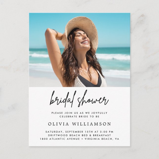 Invitation de mariage minimaliste moderne (Devant)