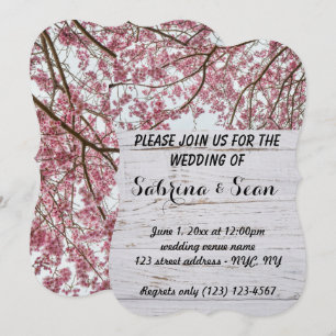 Invitation de mariage mixte demi-et demi-conceptio