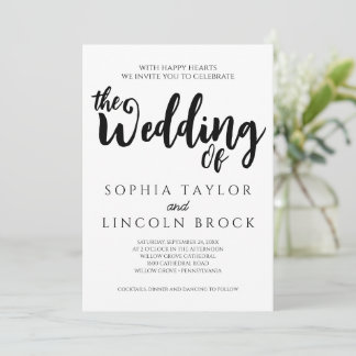 Invitation de mariage modèle 4