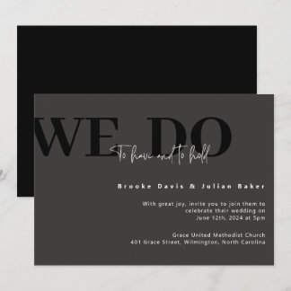 Invitation de mariage moderne