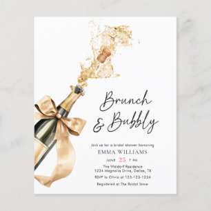 Invitation de mariage moderne et brunch à petit bu