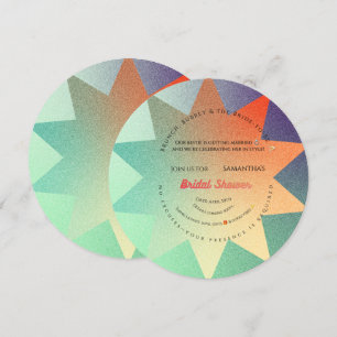 Invitation de mariage moderne Starburst – Colorf