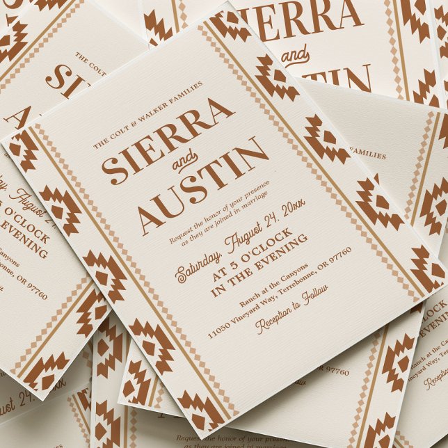 Invitation de mariage occidental moderne (Créateur téléchargé)