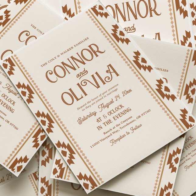 Invitation de mariage occidentale moderne (Créateur téléchargé)