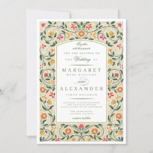 Invitation de mariage Old English Border
