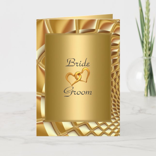 Invitation de mariage Or (Devant)