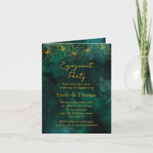 Invitation de mariage ou de fiançailles avec un fo