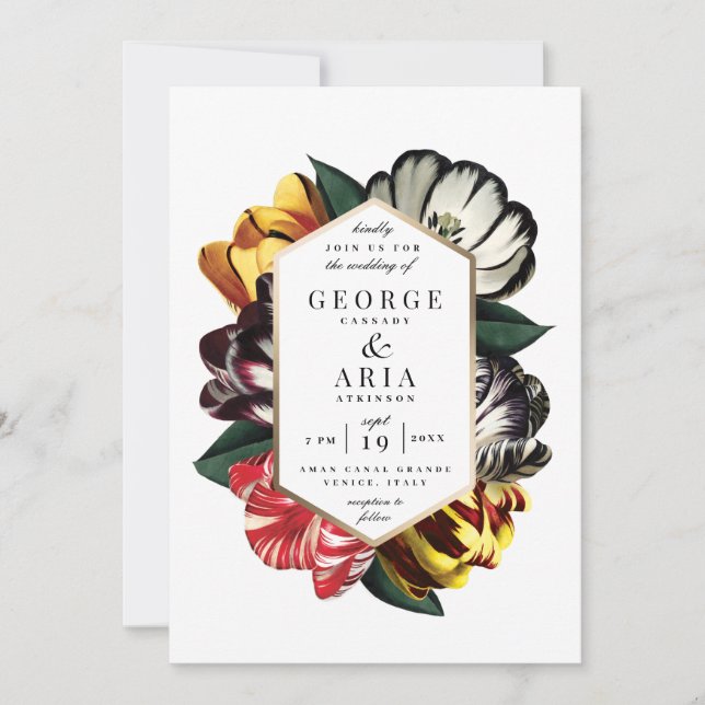 Invitation de mariage *Palazzo Grassi* (Devant)