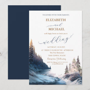 Invitation de mariage Paysage, Nature, Forêt