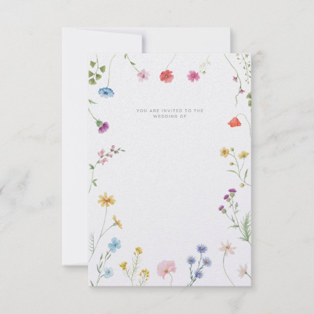Invitation de mariage personnalisable (Devant)