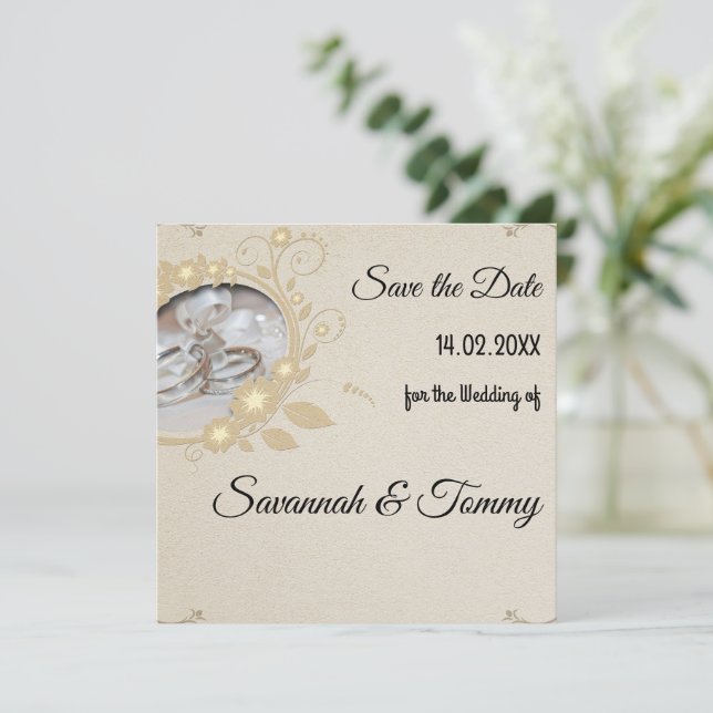 Invitation de mariage personnalisée (Debout devant)