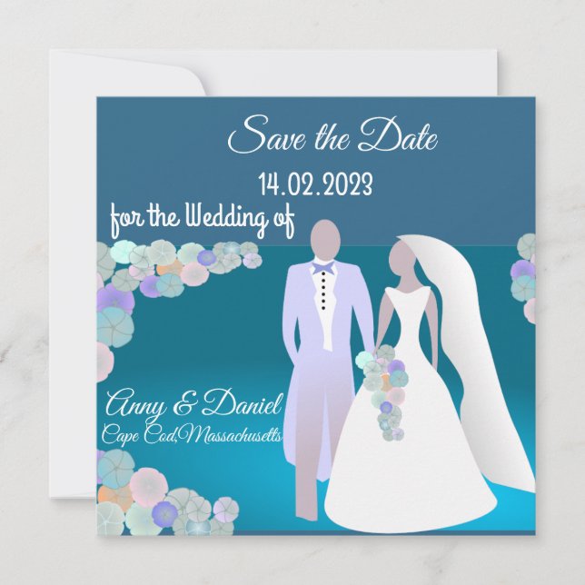 Invitation de mariage personnalisée (Devant)